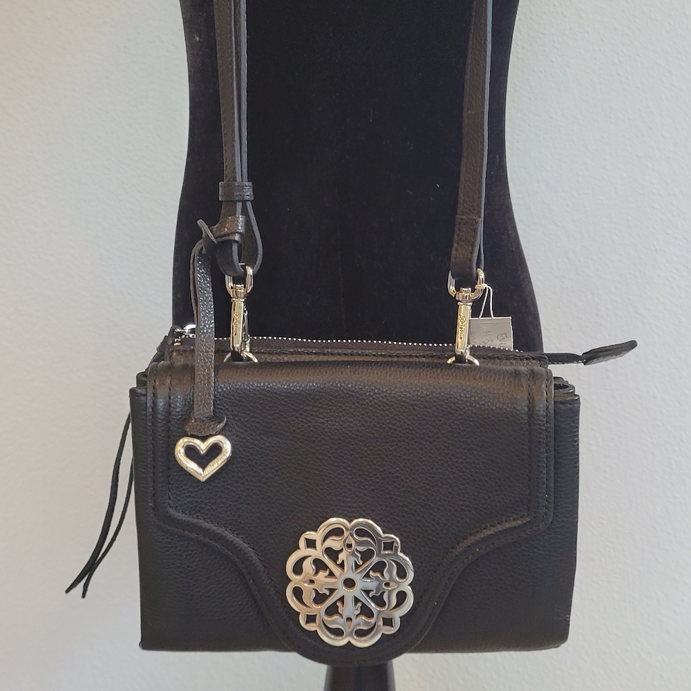 NWT Brighton Black Leather "Eve" Purse